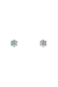 Dainty Blossom Turquoise Studs