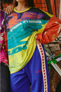 The Raving Hearts Pants - Blue