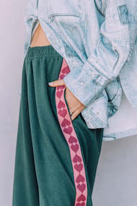The Raving Hearts Pants - Green