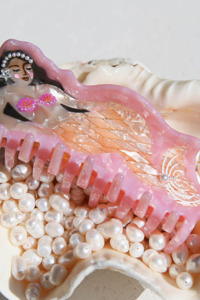 Hair Clips: Sirena Mermaid Claw Clip - Pink