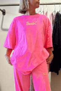 The Stand Out Tee - Fluro Pink