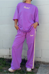 Sabbi: The Chido Pants -Fluro Purple