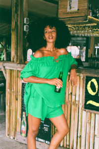 Products: Isla Blouse - Green Cotton