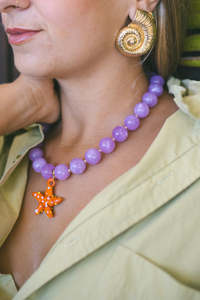 Necklaces: Bon Bons Necklace - Purple