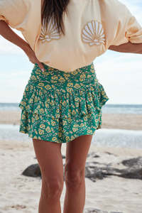 Skirts: The Rara Skirt - Green Seas