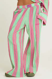 Pants: The Mexicola Pants - Pop Stripe Green