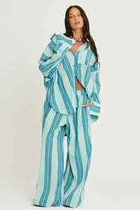 Pants: The Mexicola Pants - Pop Stripe Blue