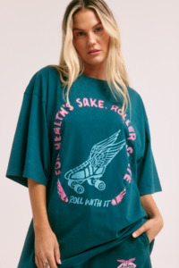 Tees: Skate Don't Hate Tee - Teal