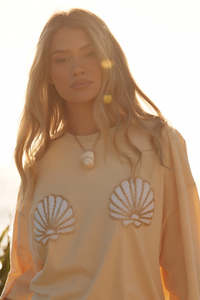 The Shell Titty Tee - Cream