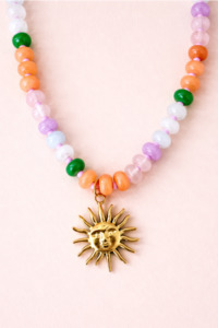 Sunny Gem Necklace - Multi Bead