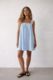 Juno Lace Neck Mini Dress - Baby Blue