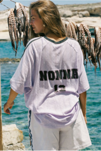 Nonna's Racing Tee - Lilac