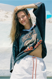 Tees Short Sets: Tiger Football Club Crop Sport Tee