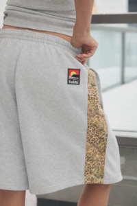 Be Happy Leopard Trackie Shorts