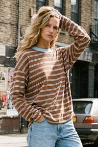 New: Coco Sky Stripe Long Sleeve