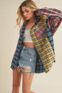 New: Nella Flannel Shirt - Festival Patchwork