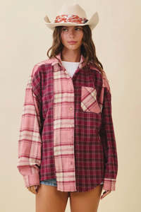Kambrie Flannel Shirt - Wildberry