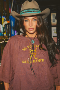 Tees: The Very Oversized Ranch Tee - Brown