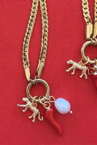 Necklaces: Leopard Charm Necklace