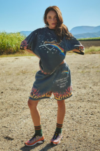 Flaming Black Shorts