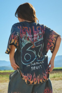 Tees: Flaming Prism Tee - Black