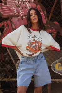 The Cowgirl Outlaw Tee - White
