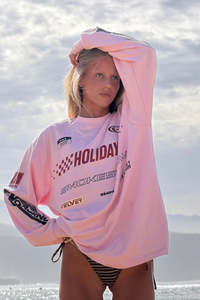 Tees: Signature Moto Tee - Pink