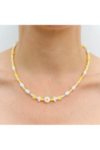 Yellow Daisy Necklace