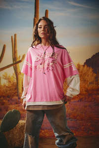 Neigh Sayer LS Tee - Pink