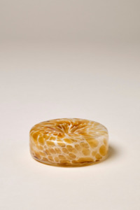 Glass Marble Incense Holder - Brown