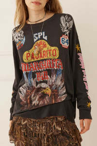 Pajarito Long Sleeve Tee - Charcoal Grey