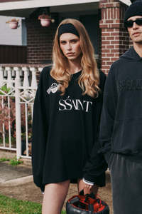 Polo Collar Long sleeve - Black