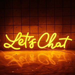 Products: Lets Chat Neon Sign Neon Hub NZ