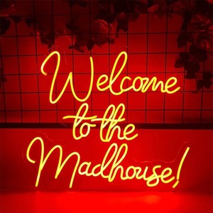 Products: Welcome To The Madhouse Neon Sign Neon Hub NZ