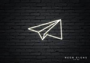 Paper Plane - LED Neon Sign