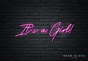It's A Girl - LED Neon Sign