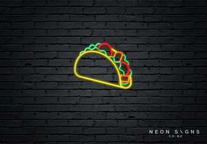 Business Neon Signs: Taco LED Neon Sign