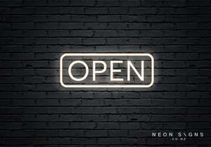 Business Neon Signs: Open - LED Neon Sign