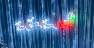 Products: Santa, Reindeer and Sleigh - Santa, Reindeer and Sleigh LED Neon