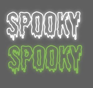 Spooky Spooky - Perfect neon for Halloween. Spooky