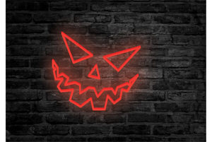 Spooky Face - LED Neon Sign for your home or workplace