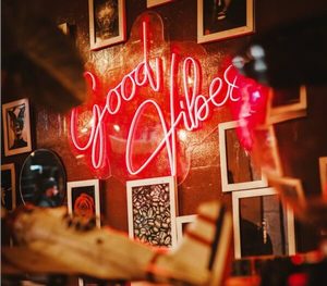 Products: Good Vibes - Good Vibes LED Neon Sign for your workplace