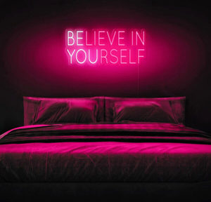 Believe in yourself - A beautiful inspiration sign for your home or workplace