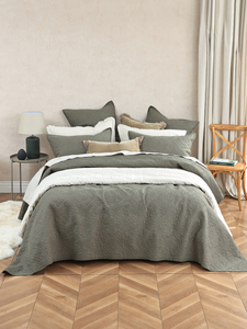 MM Linen Hawthorne Bedspread Set Ivy Optional Matching Eurocases