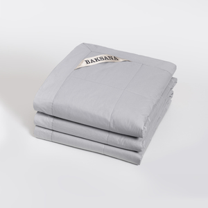 Baksana Luxury Espresso Blanket Silver