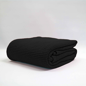 Baksana New Bliss Stonewashed Black Throws, Blankets