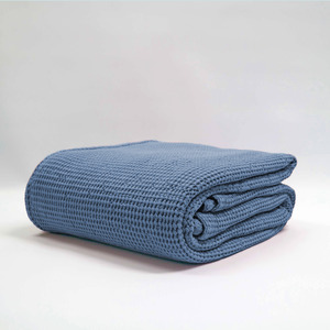 Baksana New Bliss Stonewashed Ocean Throws, Blankets & Optional Eurocases (Pair)