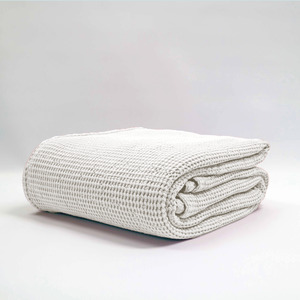 Baksana New Bliss Stonewashed Silver Throws, Blankets & Optional Eurocases (Pair)
