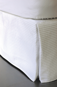 Bianca Lorenne - Quilted Valances - Black, Ivory and White