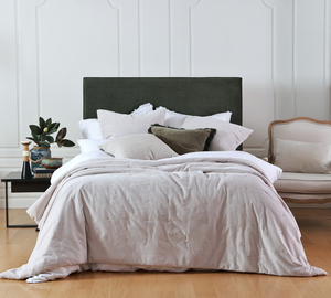 MM Linen Hana Tea Quilt Optional Matching Eurocases